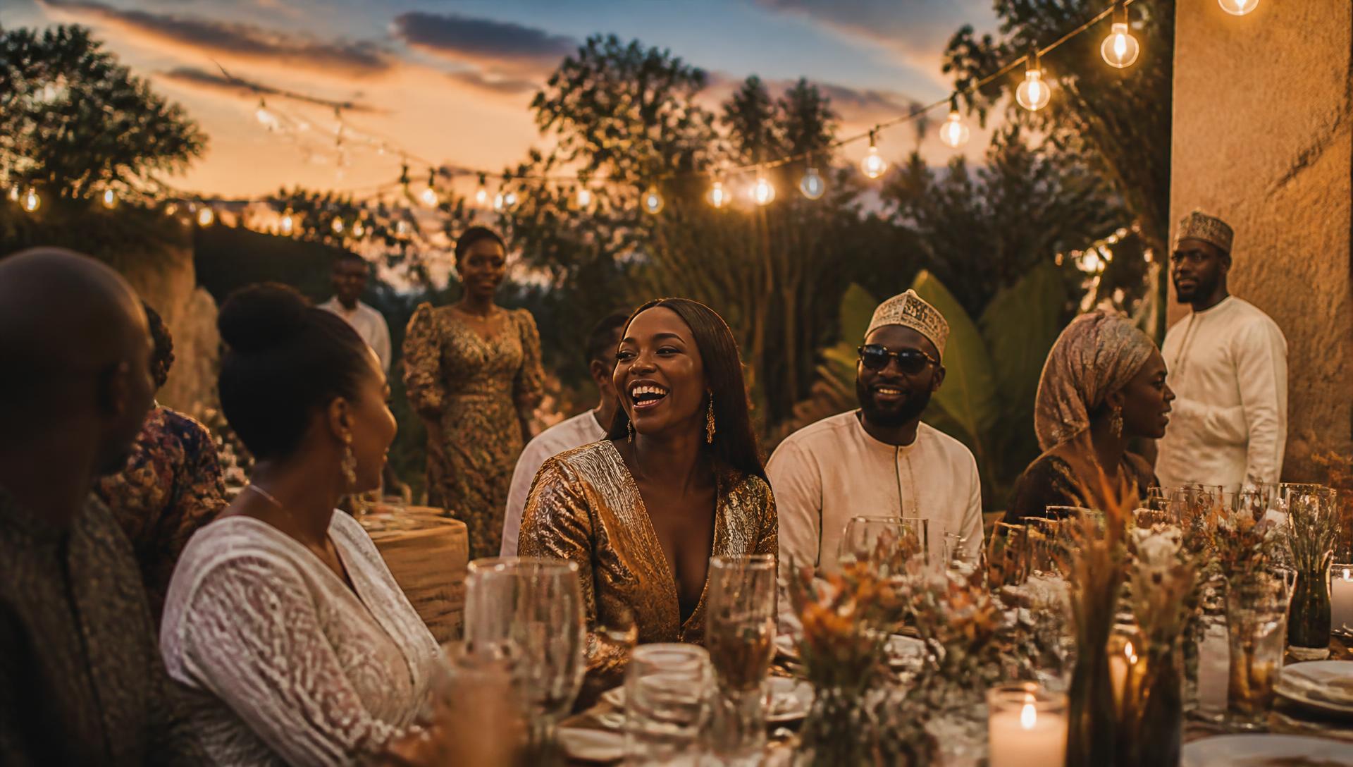 Friends and family raising a toast together